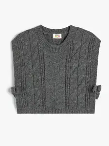 Koton Girls Cable Knit Sweater Vest