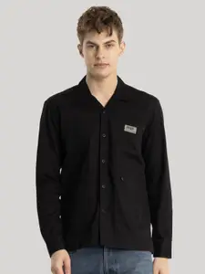 Snitch Men Smart Slim Fit Opaque Casual Shirt