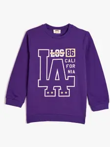 Koton Boys Typography Printed Sweatshirt