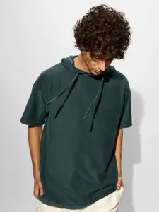 The Souled Store Men Hooded Pockets T-shirt
