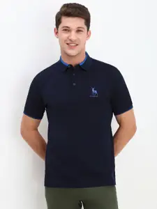 Allen Solly Men Polo Collar Applique T-shirt