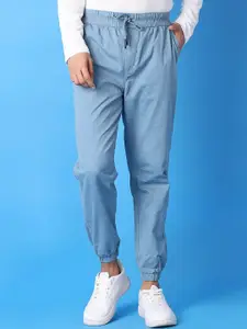 V-Mart Men Solid Mid-Rise Joggers