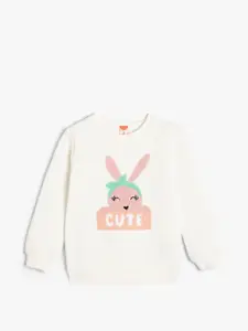 Koton Girls Graphic Printed Sweatshirt