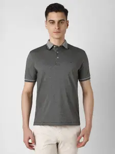 Van Heusen Men Polo Collar Applique T-shirt