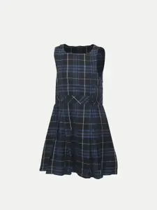 BAESD Checked Fit & Flare Dress