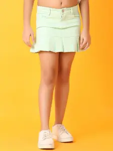 V-Mart Solid Girls Straight Mini Skirts