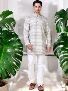 TATTVA Men Thread Work Kurta