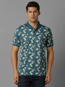 Louis Philippe Sport Men Printed Polo Collar Pockets T-shirt