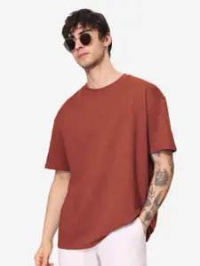 The Souled Store Men Drop-Shoulder Sleeves T-shirt