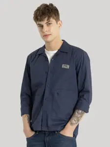 Snitch Men Smart Slim Fit Opaque Casual Shirt