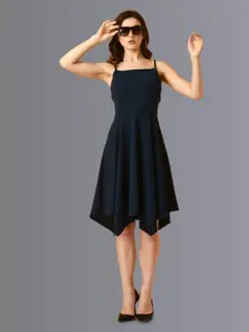 The Roadster Lifestyle Co Solid Fit And Flared Dress