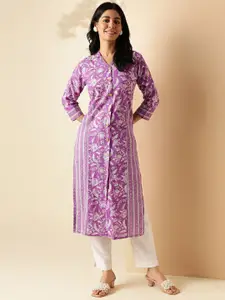 Vbuyz Women Paisley Embroidered Floral Kurta