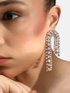 SOHI Contemporary Half Hoop Earrings