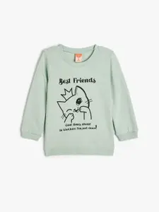 Koton Girls Typography Printed Sweatshirt