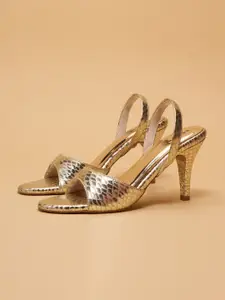 ERIDANI Chloe Metallic Stilettoes
