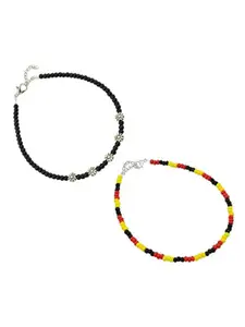 HIGH TRENDZ Women Set of 2 Anklets