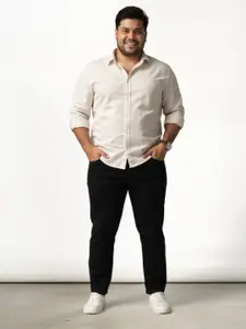 The Pant Project Men Infinite Black Jino Slim Fit Plus-Size Stretchable Cotton Jeans