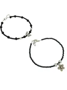 HIGH TRENDZ Women Set of 2 Anklets