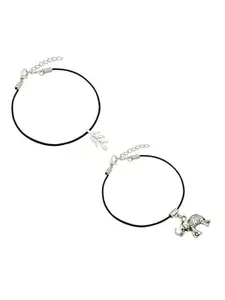HIGH TRENDZ Women Set of 2 Anklets