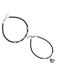HIGH TRENDZ Women Set of 2 Anklets