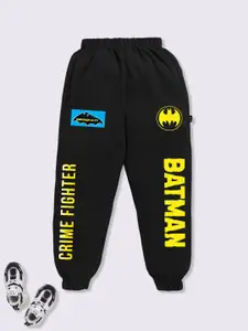 YK X Minute Mirth Boys Batman Printed Pure Cotton Joggers