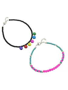 HIGH TRENDZ Women Set of 2 Anklets