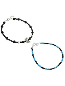 HIGH TRENDZ Women Set of 2 Anklets