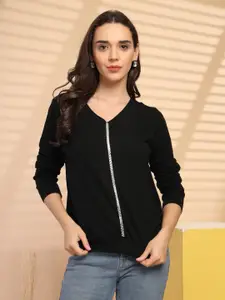 Gipsy Women V-Neck Pullover Sweater