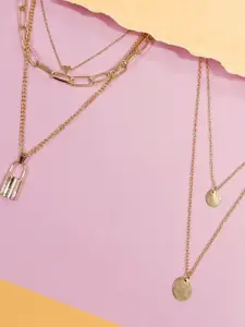 DressBerry Set Of 2 Layered Necklace