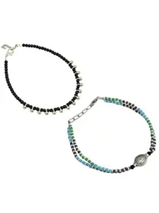 HIGH TRENDZ Women Set of 2 Anklets