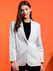 Stylecast X Kotty Notched Lapel Single-Breasted Blazer