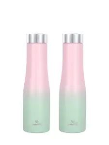 Speedex Multicoloured Set of 2 Stainless Steel Solid Water Bottle