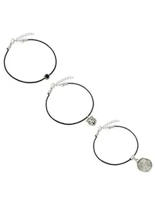 HIGH TRENDZ Women Set of 2 Anklets