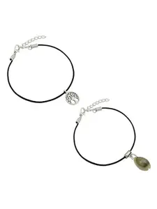 HIGH TRENDZ Women Set of 2 Anklets