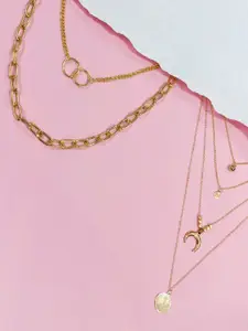 DressBerry Set Of 2 Layered Necklace