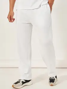 Styli Men Typographic Print Oversized T-Shirt & Open Hem Jogger Co-Ord Set