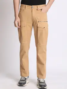 The Roadster Lifestyle Co Pure Cotton Cargo Trousers With Zip Detail