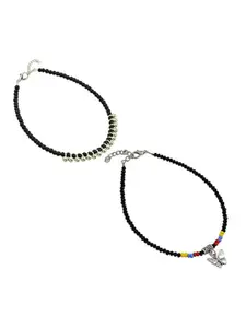 HIGH TRENDZ Women Set of 2 Anklets