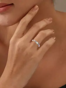 LeCalla 925 Sterling Silver Adjustable Finger Ring