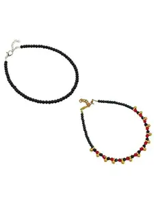 HIGH TRENDZ Women Set of 2 Anklets