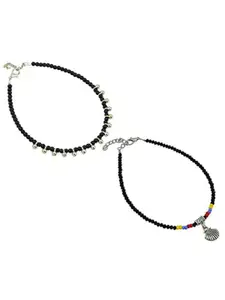 HIGH TRENDZ Women Set of 2 Anklets