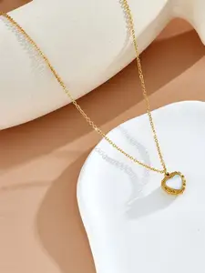 Just Lil Things Stone Studded Heart-Charm Pendant