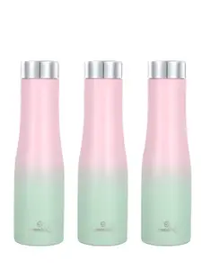 Speedex Multicoloured Set of 3 Stainless Steel Solid Water Bottle