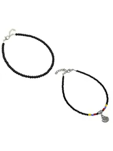 HIGH TRENDZ Women Set of 2 Anklets