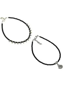 HIGH TRENDZ Women Set of 2 Anklets