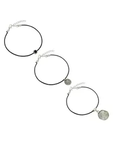 HIGH TRENDZ Women Set of 3 Anklets