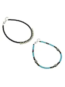 HIGH TRENDZ Women Set of 2 Anklets