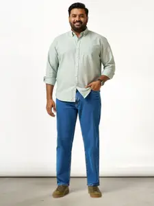 The Pant Project Men Integrity Blue Relaxed Fit Plus-Size Stretchable Cotton Jeans