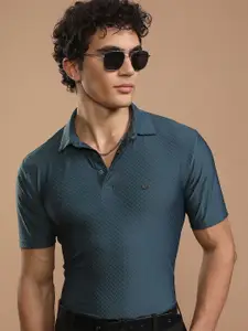 HIGHLANDER Men Polo Collar Slim Fit T-shirt