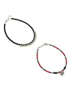 HIGH TRENDZ Women Set of 2 Anklets